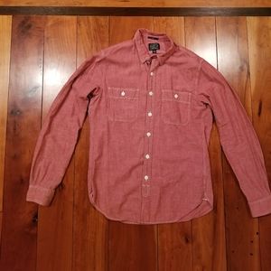 J. Crew mens chambray Small